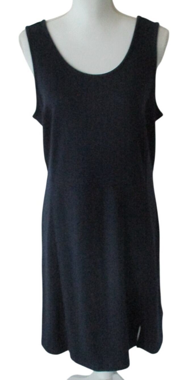 Isaac Mizrahi Women's Navy Blue Sleeveless Stretch Tank Dress NWOT Size Medium